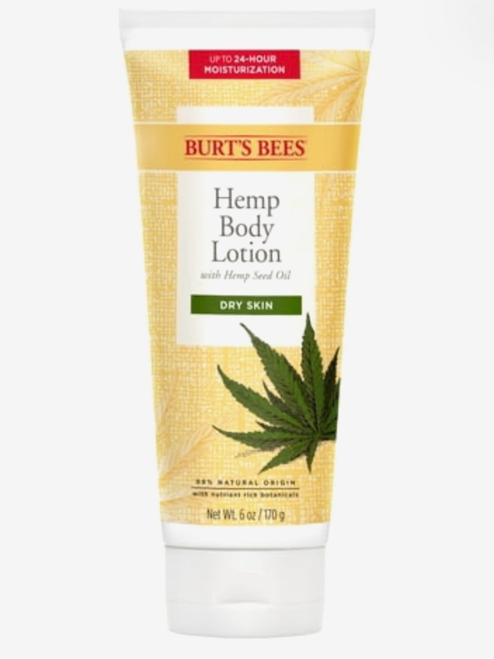 Burt's Bees Hemp Body Lotion - Yellow and Green Tube